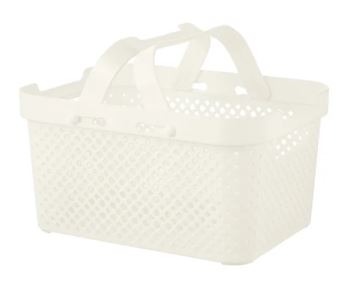 Корзина для хранения Plast Team STOCKHOLM 15л молочный туман